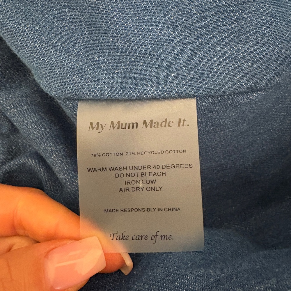MY MUM MADE IT denim jacket - Picture 6 of 6